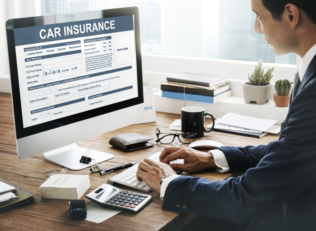 Car Insurance Form Accidental Concept